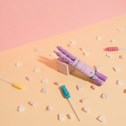 Świeca Sojowa - Fiolet - Dwupak