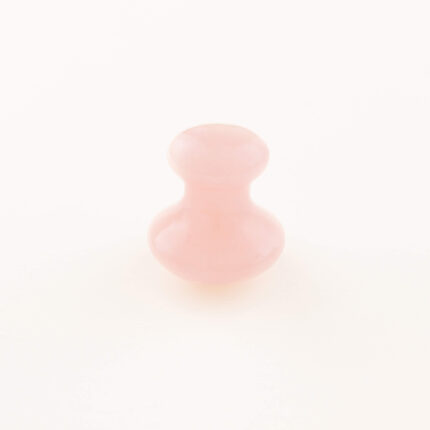 Grzybek do masażu twarzy - kwarc różowy