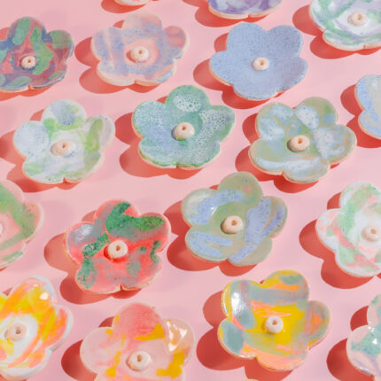 Kwiatuszek Mix - podstawka ceramiczna